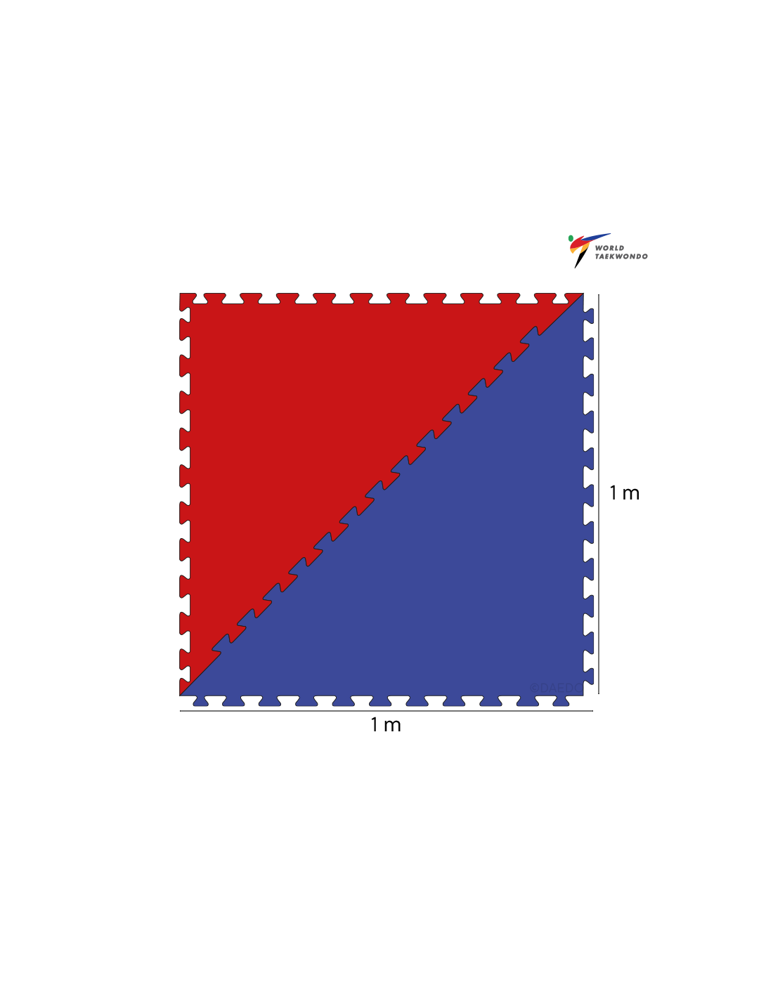 Octagonal WT Recognized Tatami Mat- Crvena*++*Octagonal WT Recognized Tatami Mat